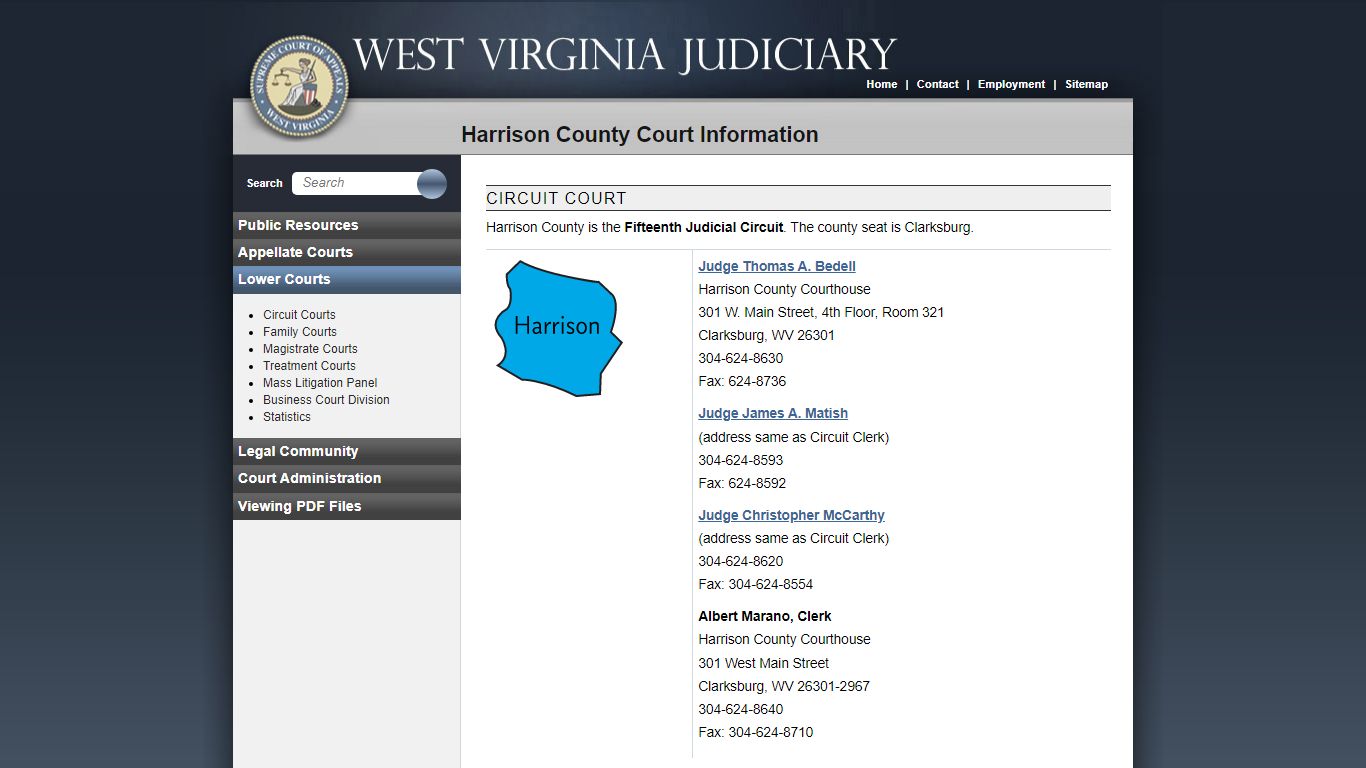 Harrison County Court Information - West Virginia Judiciary